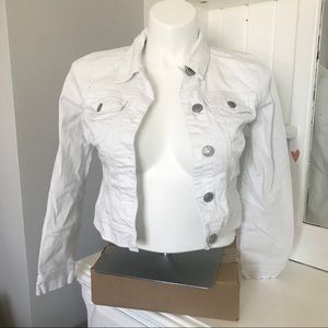 Nine West Vintage America White Jean Jacket